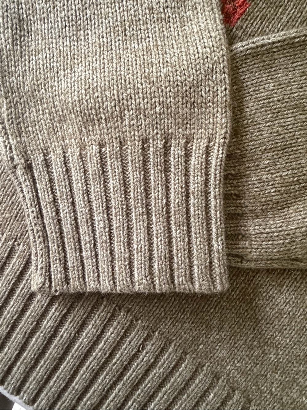 Polo by Ralph Lauren Men’s Olive Brown Duck-Intarsia Crewneck Sweater - Picture 4 of 6